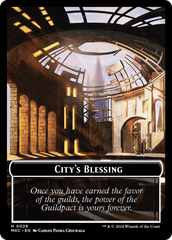 City's Blessing // Human Soldier Double-Sided Token [Murders at Karlov Manor Commander Tokens] | Shuffle n Cut Hobbies & Games
