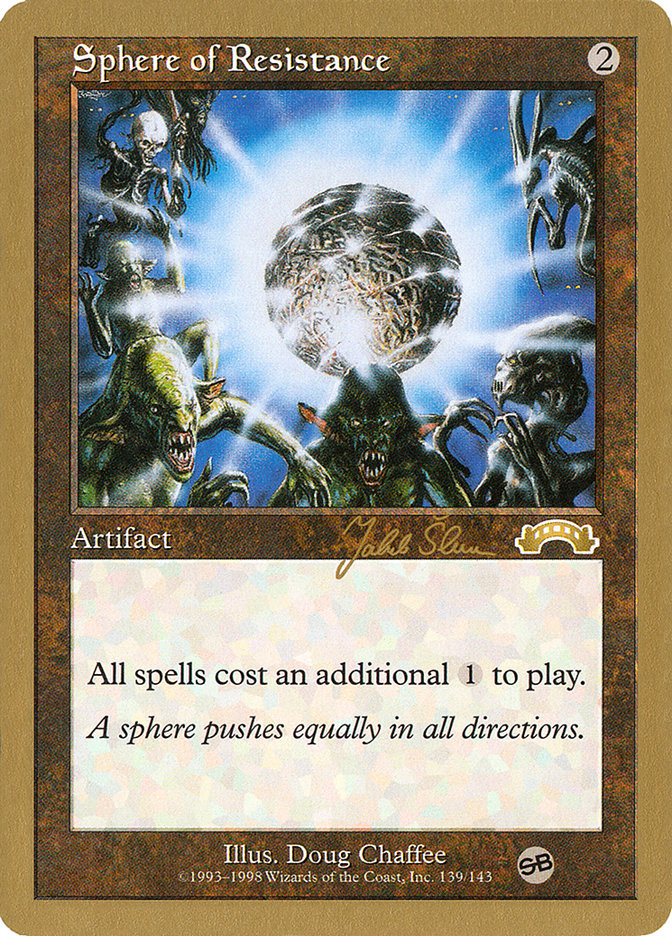 Sphere of Resistance (Jakub Slemr) (SB) [World Championship Decks 1999] | Shuffle n Cut Hobbies & Games