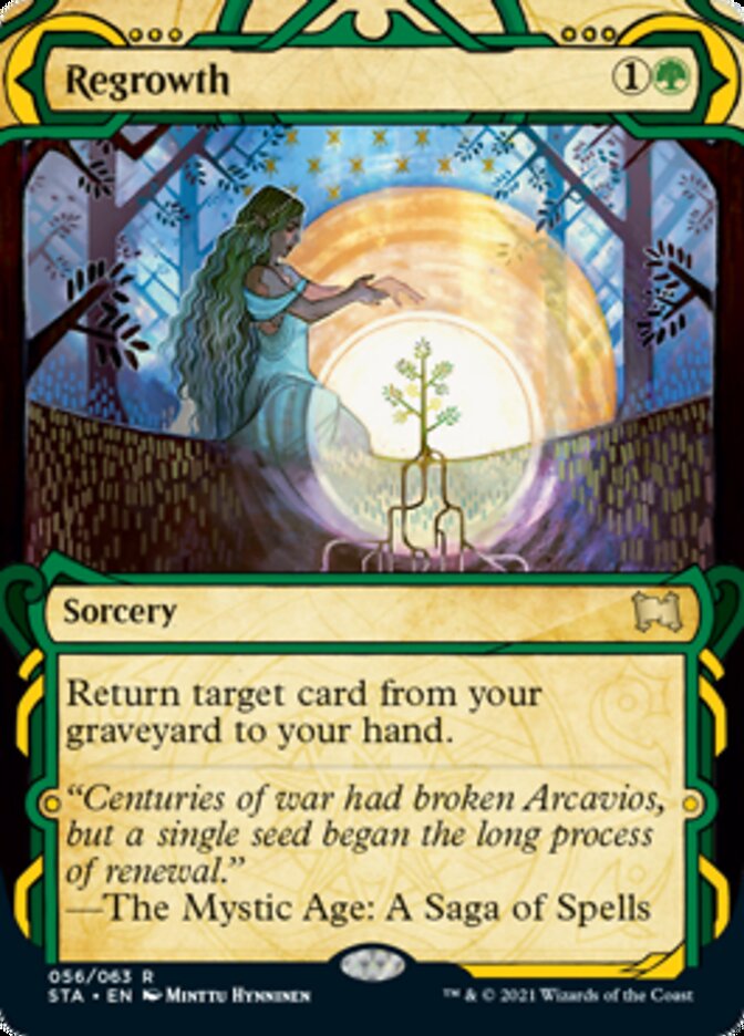 Regrowth (Foil Etched) [Strixhaven: School of Mages Mystical Archive] | Shuffle n Cut Hobbies & Games