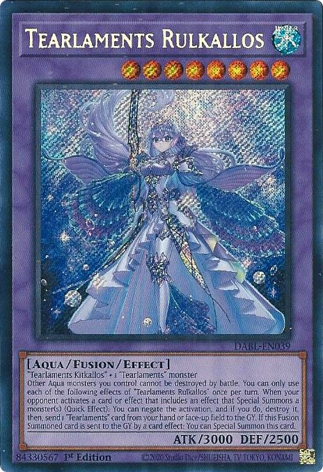 Tearlaments Rulkallos [DABL-EN039] Secret Rare | Shuffle n Cut Hobbies & Games