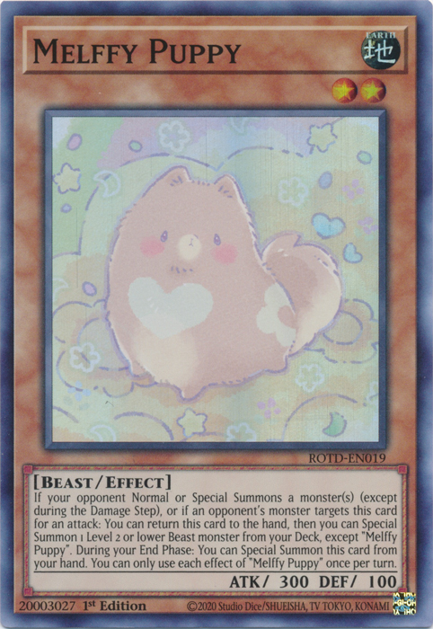 Melffy Puppy [ROTD-EN019] Super Rare | Shuffle n Cut Hobbies & Games