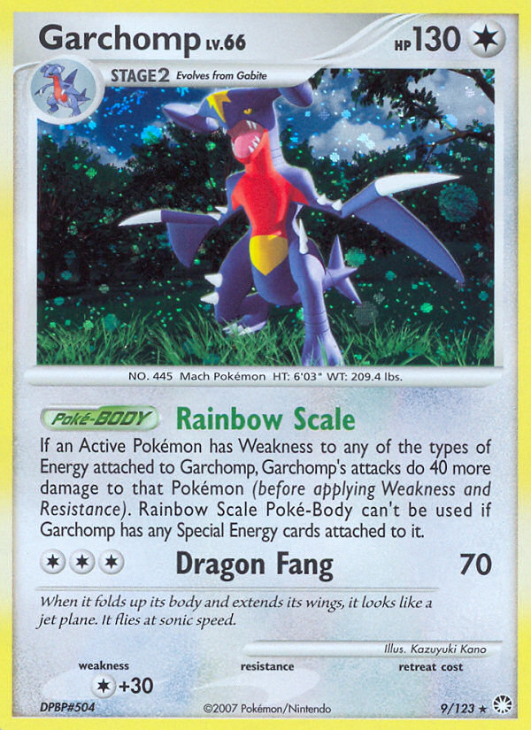 Garchomp (9/123) [Diamond & Pearl: Mysterious Treasures] | Shuffle n Cut Hobbies & Games