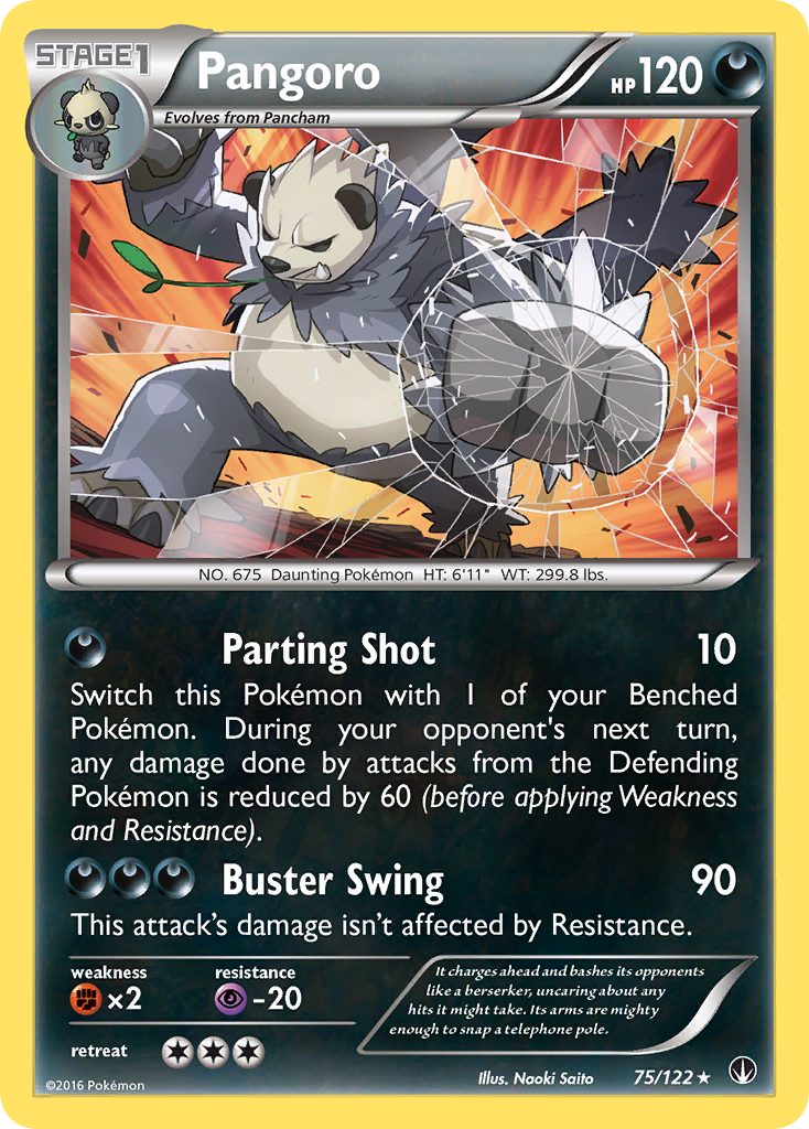 Pangoro (75/122) [XY: BREAKpoint] | Shuffle n Cut Hobbies & Games