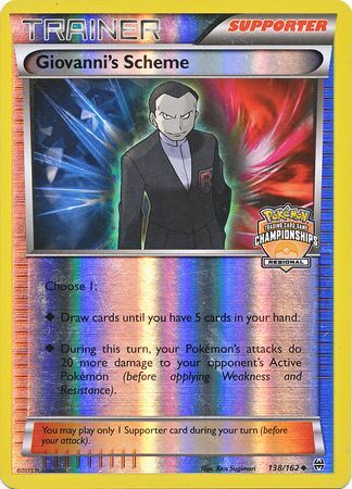 Giovanni's Scheme (138/162) (Championship Promo) [XY: BREAKthrough] | Shuffle n Cut Hobbies & Games