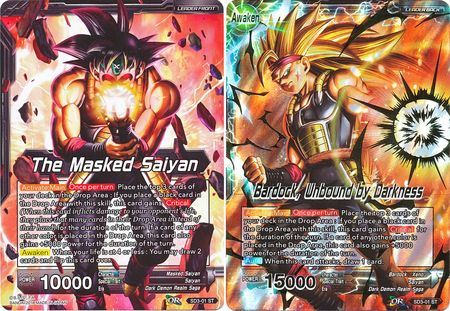 The Masked Saiyan // Bardock, Unbound by Darkness (Starter Deck - The Dark Invasion) (SD3-01) [Cross Worlds] | Shuffle n Cut Hobbies & Games