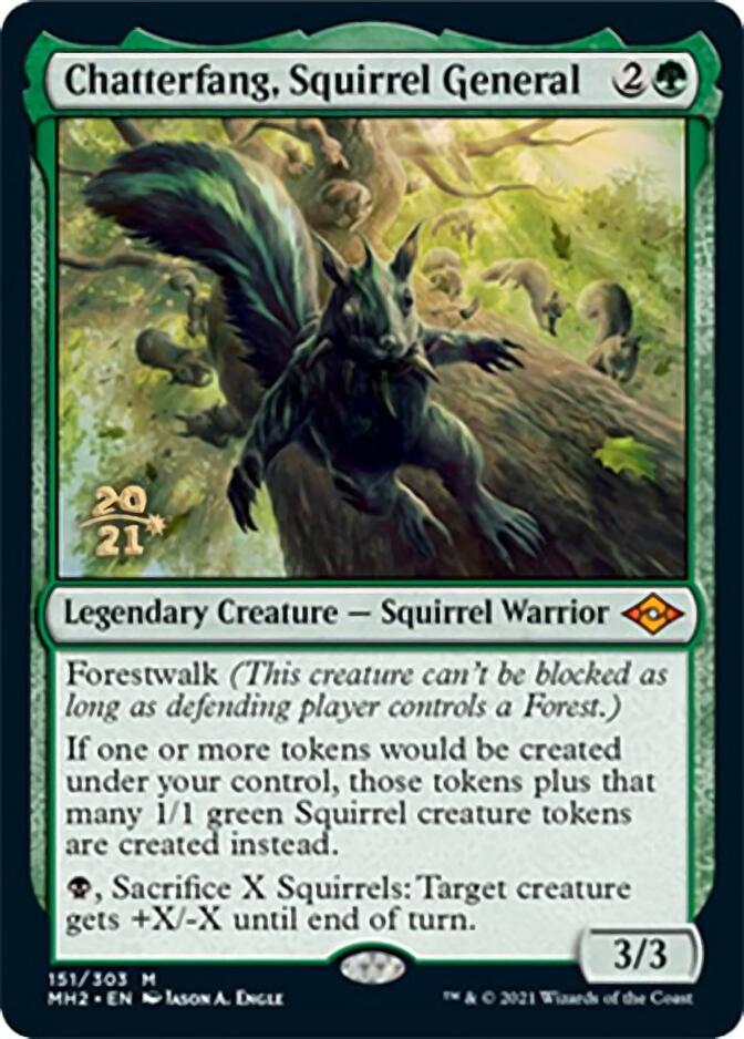 Chatterfang, Squirrel General [Modern Horizons 2 Prerelease Promos] | Shuffle n Cut Hobbies & Games