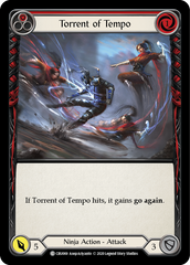 Torrent of Tempo (Red) [CRU069] 1st Edition Rainbow Foil | Shuffle n Cut Hobbies & Games