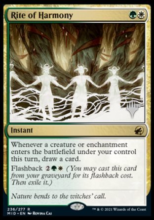 Rite of Harmony (Promo Pack) [Innistrad: Midnight Hunt Promos] | Shuffle n Cut Hobbies & Games
