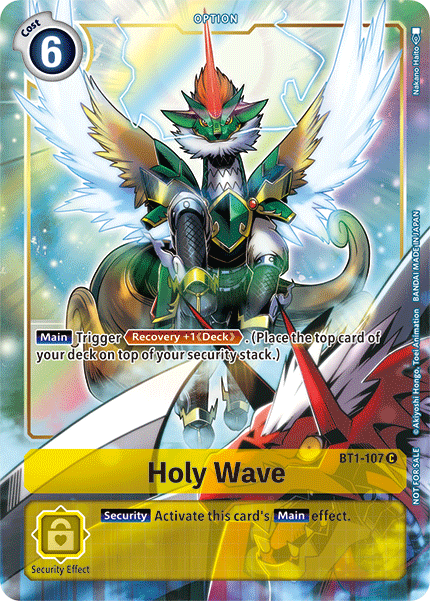 Holy Wave [BT1-107] (Dash Pack) [Release Special Booster Ver.1.5 Promos] | Shuffle n Cut Hobbies & Games