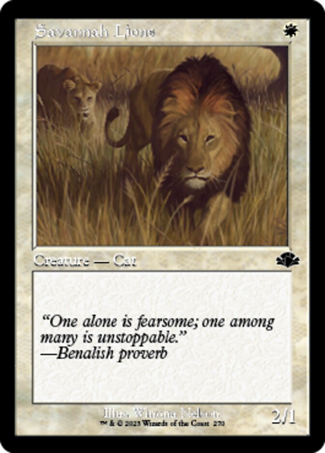 Savannah Lions (Retro) [Dominaria Remastered] | Shuffle n Cut Hobbies & Games