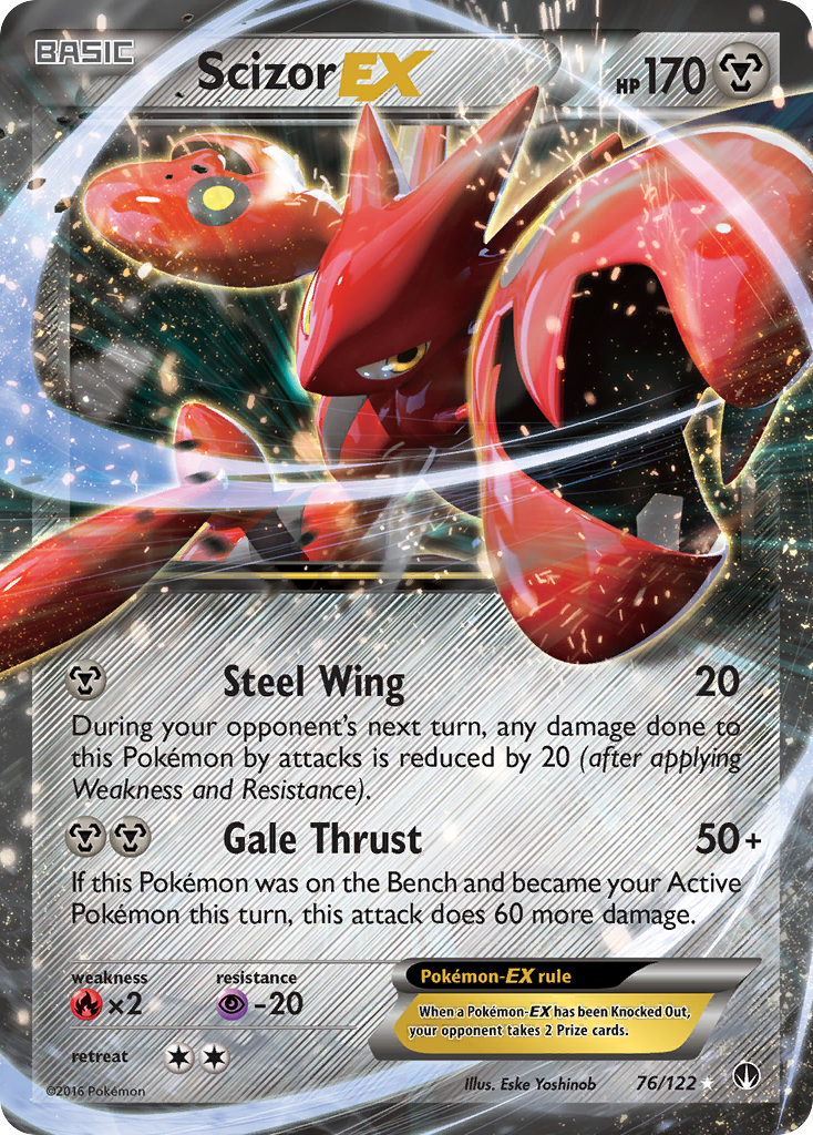Scizor EX (76/122) [XY: BREAKpoint] | Shuffle n Cut Hobbies & Games