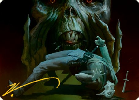 Power Word Kill Art Card (Gold-Stamped Signature) [Dungeons & Dragons: Adventures in the Forgotten Realms Art Series] | Shuffle n Cut Hobbies & Games