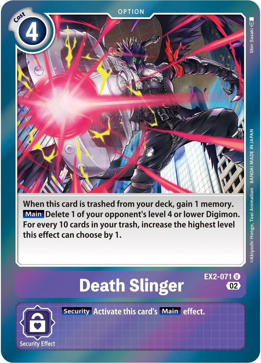 Death Slinger [EX2-071] (Alternate Art) [Starter Deck: Beelzemon Advanced Deck Set] | Shuffle n Cut Hobbies & Games