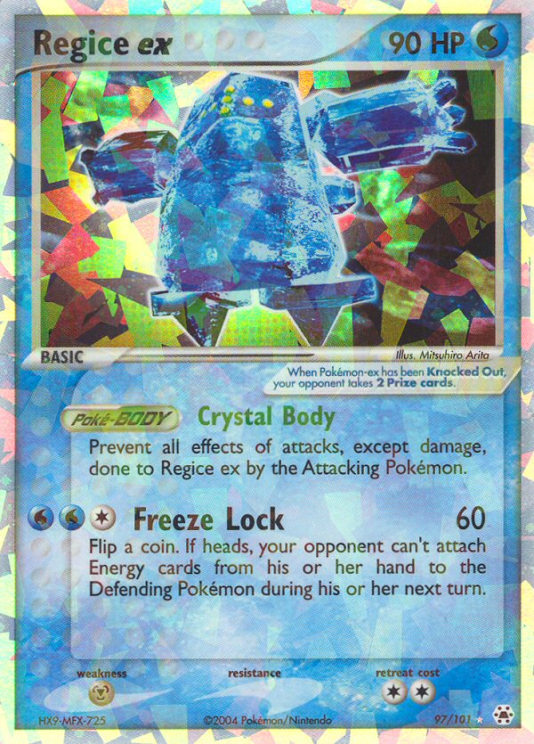 Regice ex (97/101) [EX: Hidden Legends] | Shuffle n Cut Hobbies & Games