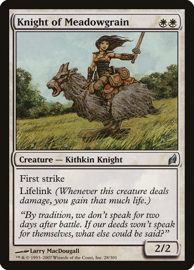Knight of Meadowgrain [Lorwyn] | Shuffle n Cut Hobbies & Games
