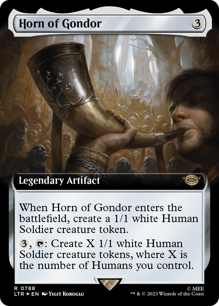Horn of Gondor (Extended Art) (Surge Foil) [The Lord of the Rings: Tales of Middle-Earth] | Shuffle n Cut Hobbies & Games
