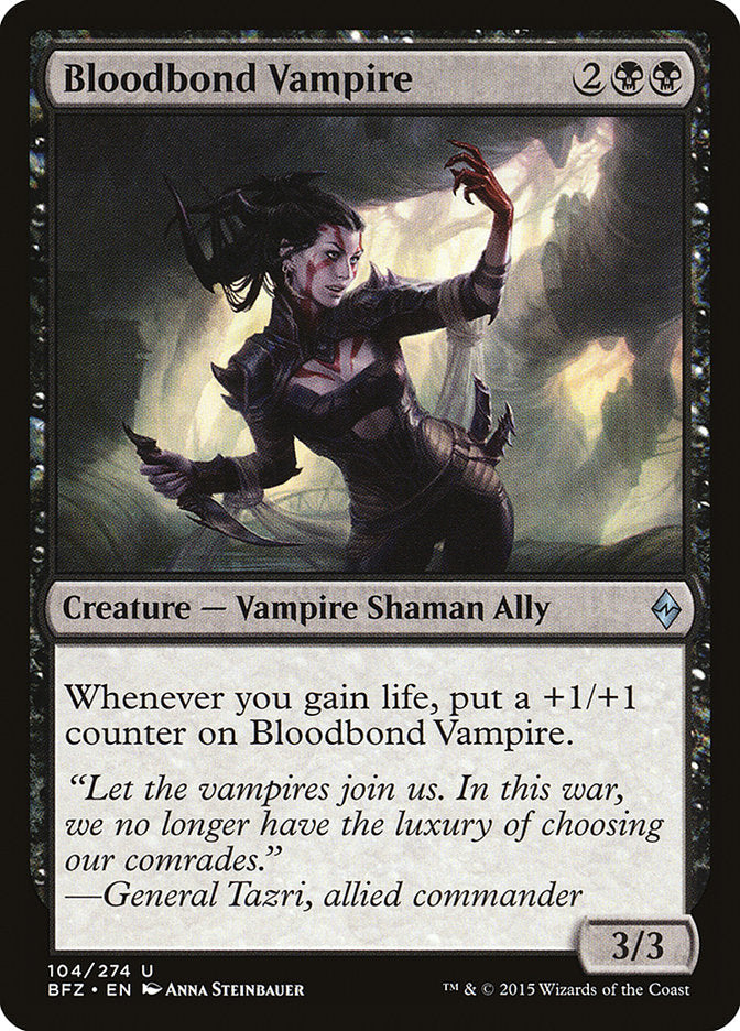 Bloodbond Vampire [Battle for Zendikar] | Shuffle n Cut Hobbies & Games