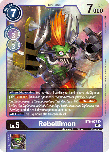 Rebellimon [BT6-077] [Double Diamond] | Shuffle n Cut Hobbies & Games