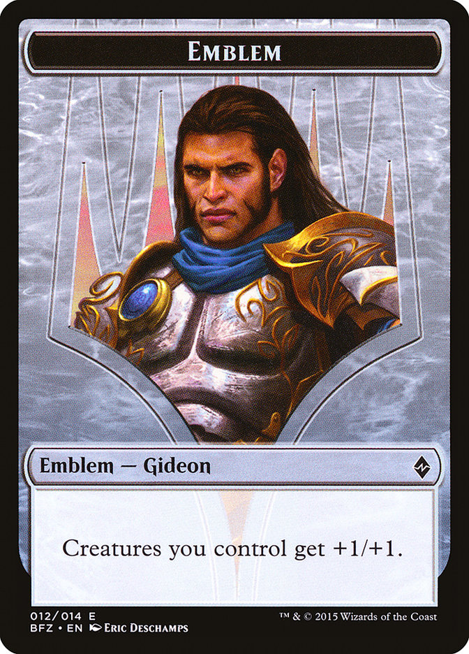 Gideon, Ally of Zendikar Emblem [Battle for Zendikar Tokens] | Shuffle n Cut Hobbies & Games