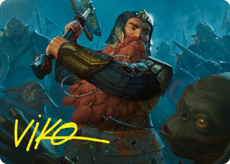 Gimli, Counter of Kills Art Card (10/81) [The Lord of the Rings: Tales of Middle-earth Art Series] | Shuffle n Cut Hobbies & Games