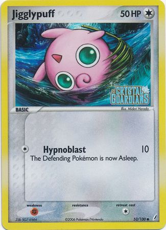 Jigglypuff (53/100) (Stamped) [EX: Crystal Guardians] | Shuffle n Cut Hobbies & Games