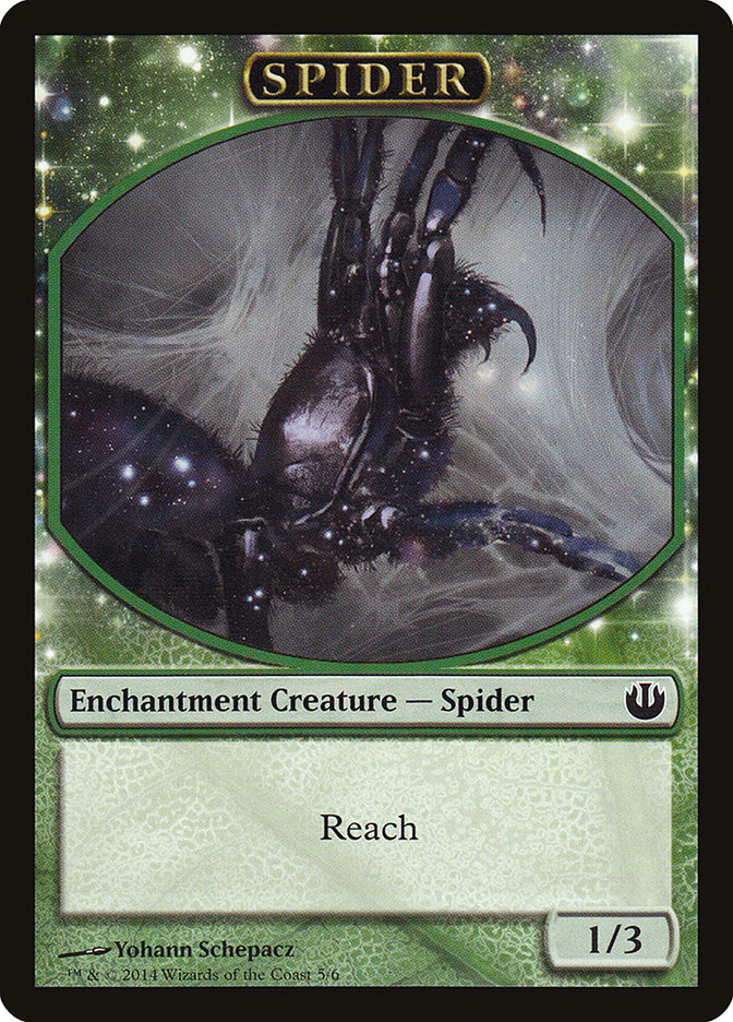 Spider Token [Journey into Nyx Tokens] | Shuffle n Cut Hobbies & Games