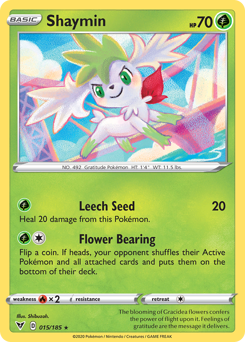 Shaymin (015/185) [Sword & Shield: Vivid Voltage] | Shuffle n Cut Hobbies & Games