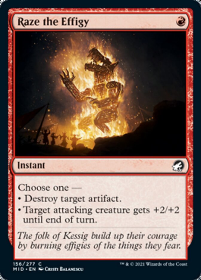 Raze the Effigy [Innistrad: Midnight Hunt] | Shuffle n Cut Hobbies & Games
