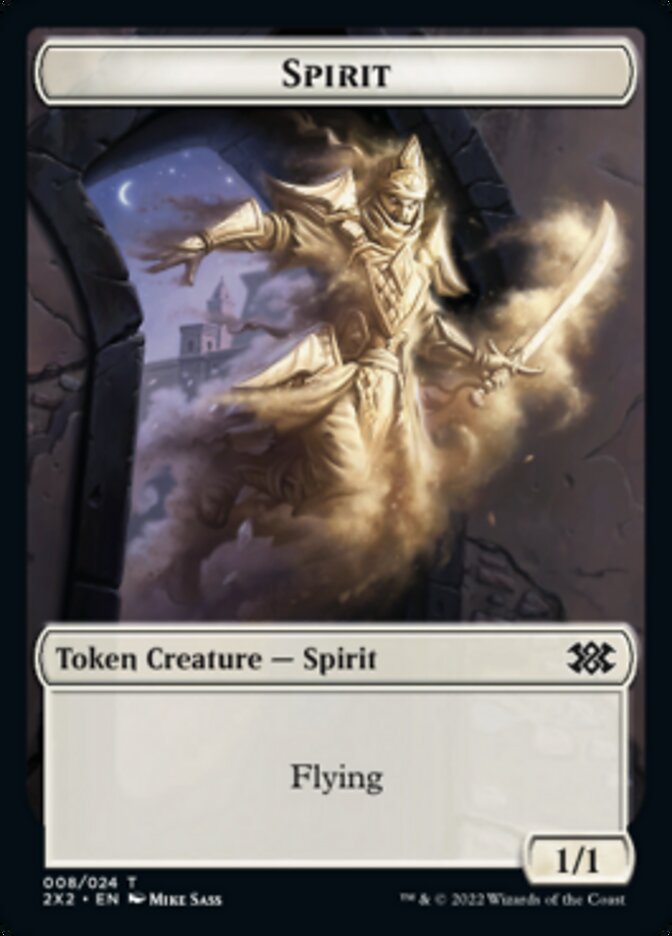 Spirit Token (008) [Double Masters 2022 Tokens] | Shuffle n Cut Hobbies & Games