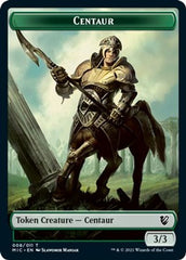 Centaur // Wolf Double-Sided Token [Innistrad: Midnight Hunt Commander Tokens] | Shuffle n Cut Hobbies & Games