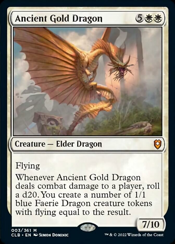 Ancient Gold Dragon [Commander Legends: Battle for Baldur's Gate] | Shuffle n Cut Hobbies & Games