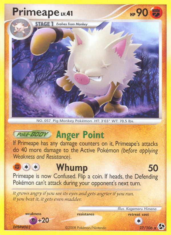 Primeape (27/106) [Diamond & Pearl: Great Encounters] | Shuffle n Cut Hobbies & Games