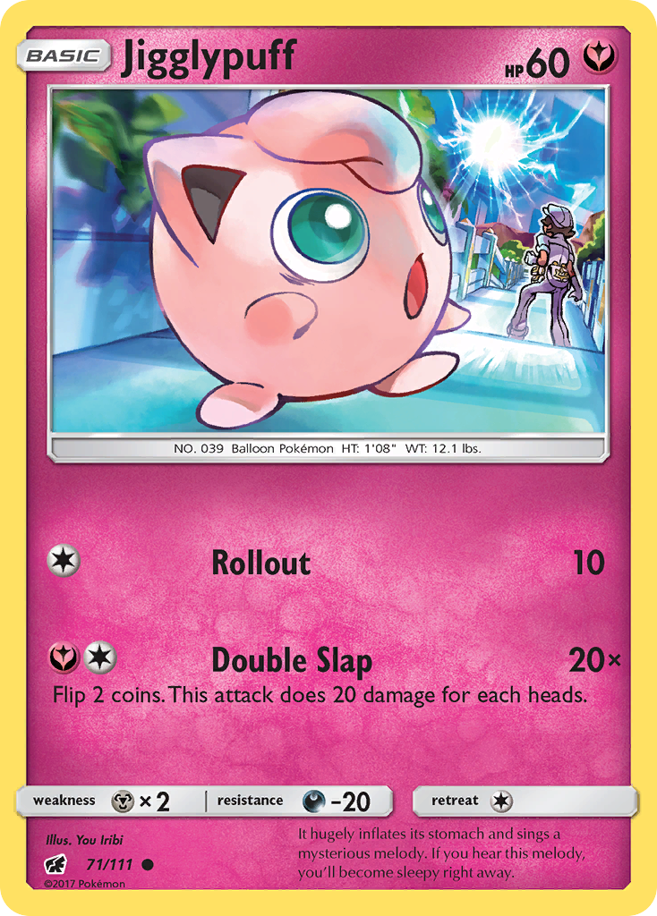 Jigglypuff (71/111) [Sun & Moon: Crimson Invasion] | Shuffle n Cut Hobbies & Games