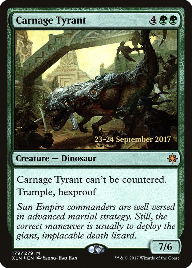 Carnage Tyrant [Ixalan Prerelease Promos] | Shuffle n Cut Hobbies & Games