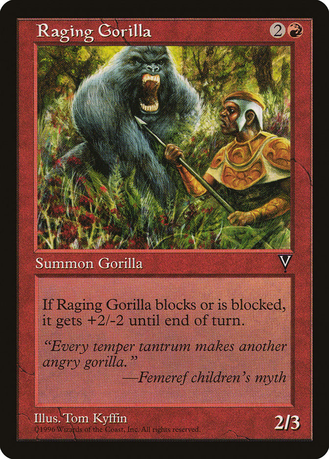 Raging Gorilla [Visions] | Shuffle n Cut Hobbies & Games
