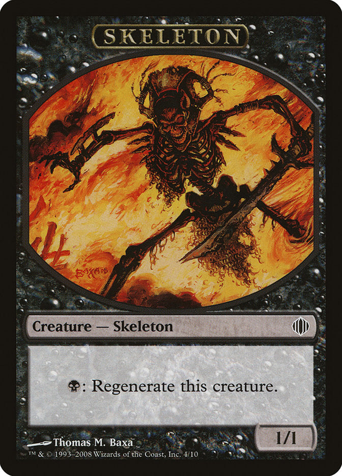 Skeleton Token [Shards of Alara Tokens] | Shuffle n Cut Hobbies & Games