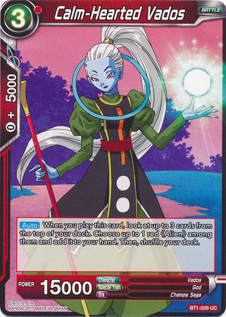 Calm-Hearted Vados [BT1-009] | Shuffle n Cut Hobbies & Games
