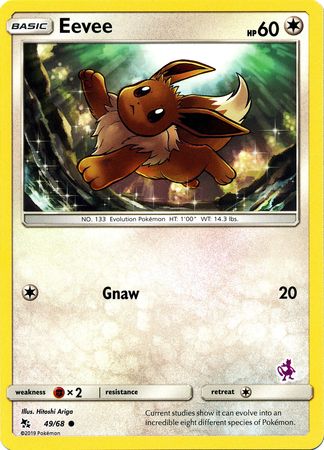 Eevee (49/68) (Mewtwo Deck) [Battle Academy 2020] | Shuffle n Cut Hobbies & Games