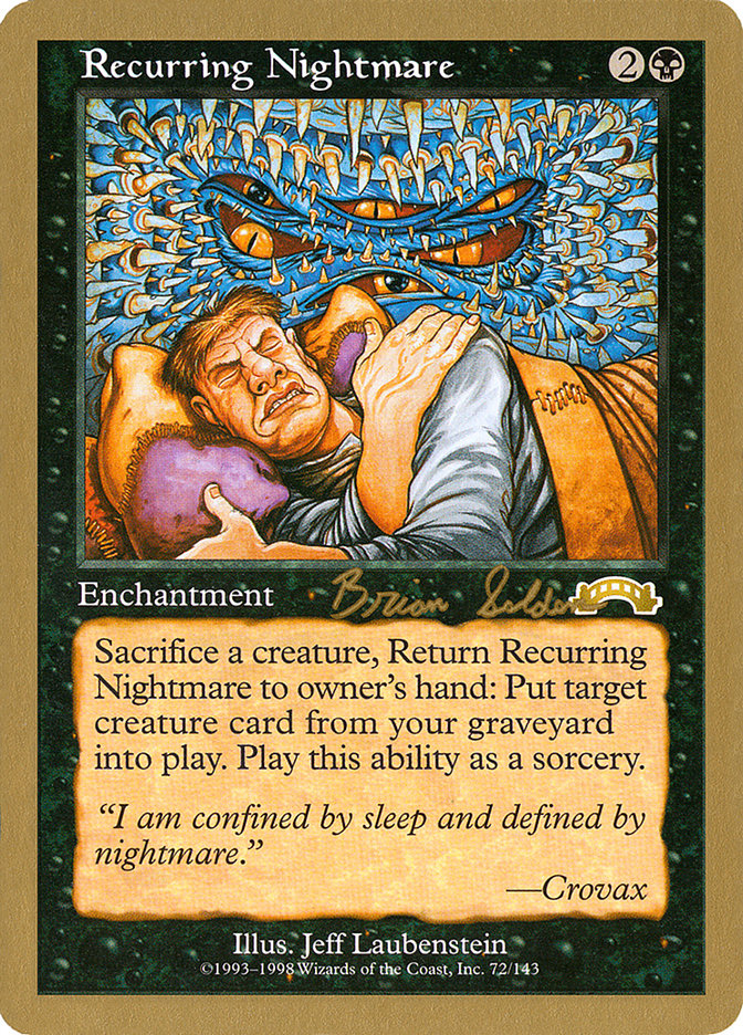 Recurring Nightmare (Brian Selden) [World Championship Decks 1998] | Shuffle n Cut Hobbies & Games