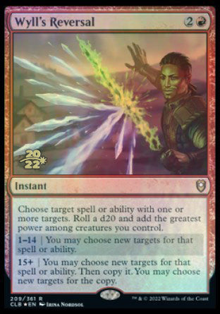 Wyll's Reversal [Commander Legends: Battle for Baldur's Gate Prerelease Promos] | Shuffle n Cut Hobbies & Games