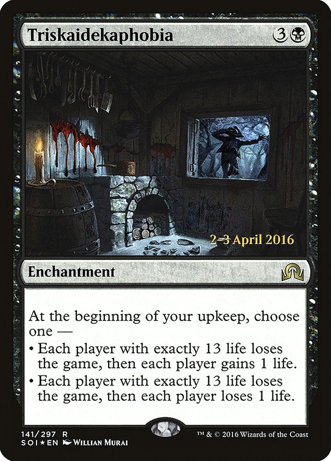 Triskaidekaphobia [Shadows over Innistrad Prerelease Promos] | Shuffle n Cut Hobbies & Games