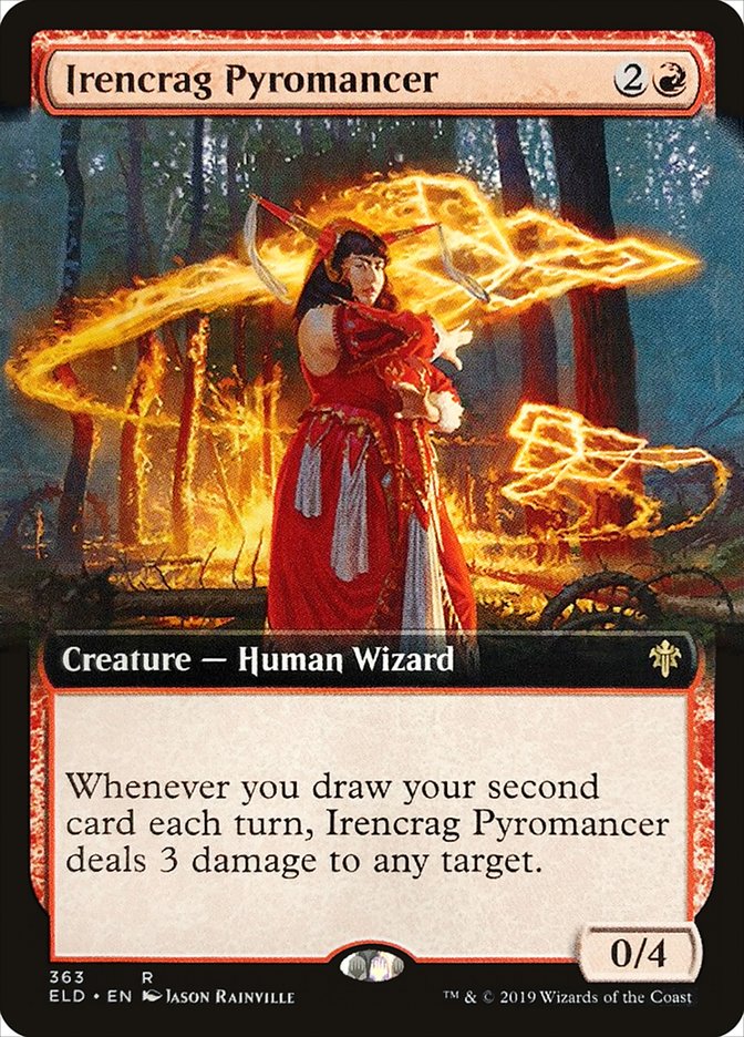 Irencrag Pyromancer (Extended Art) [Throne of Eldraine] | Shuffle n Cut Hobbies & Games