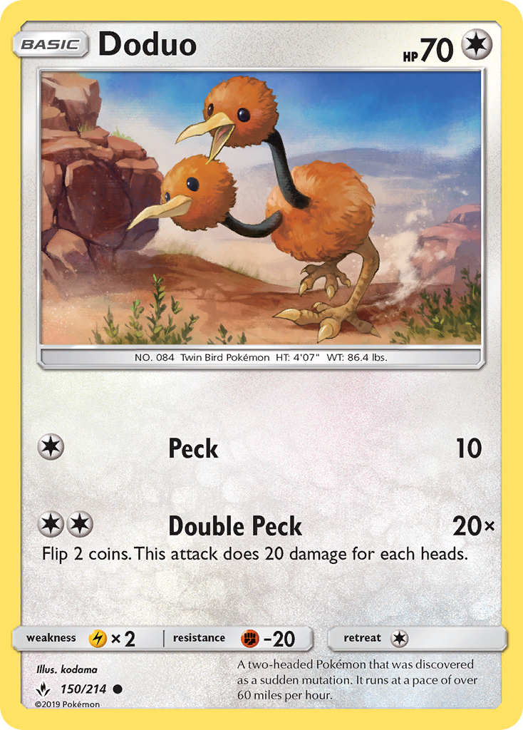 Doduo (150/214) [Sun & Moon: Unbroken Bonds] | Shuffle n Cut Hobbies & Games