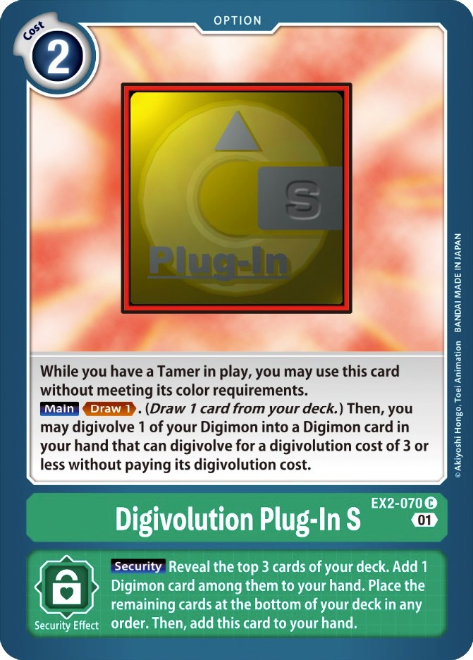 Digivolution Plug-In S [EX2-070] [Digital Hazard] | Shuffle n Cut Hobbies & Games