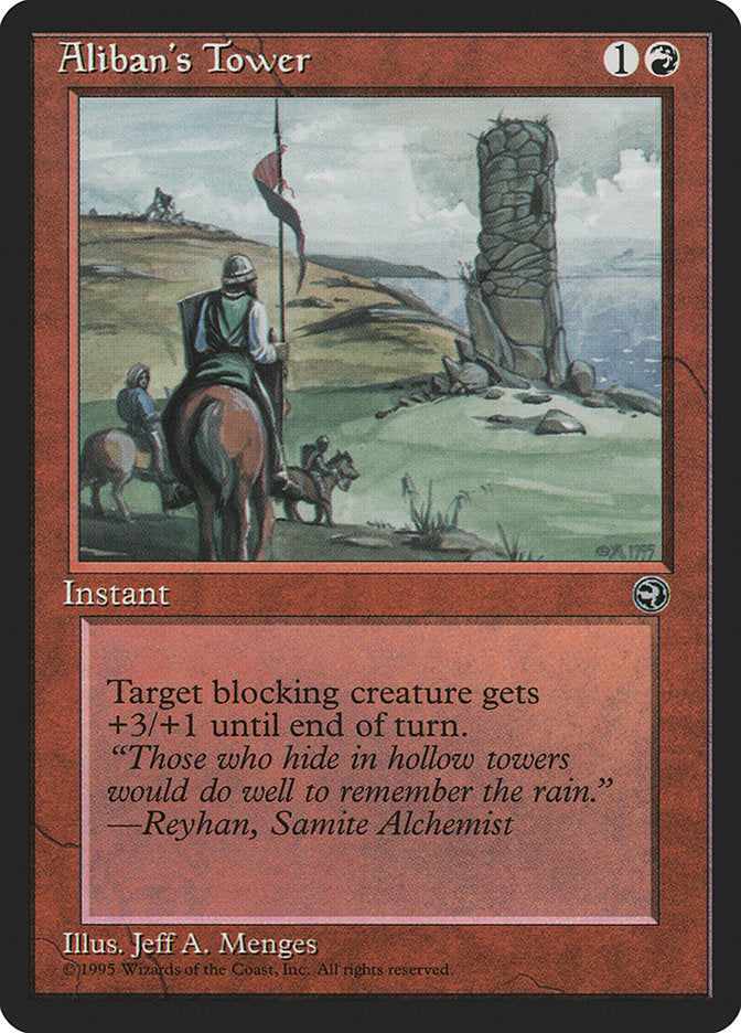 Aliban's Tower (Reyhan Flavor Text) [Homelands] | Shuffle n Cut Hobbies & Games