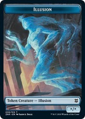 Illusion // Plant Double-Sided Token [Zendikar Rising Tokens] | Shuffle n Cut Hobbies & Games