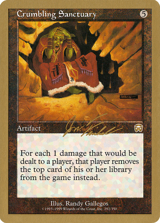 Crumbling Sanctuary (Jon Finkel) [World Championship Decks 2000] | Shuffle n Cut Hobbies & Games