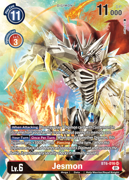 Jesmon [BT6-016] (Alternate Art) [Double Diamond] | Shuffle n Cut Hobbies & Games