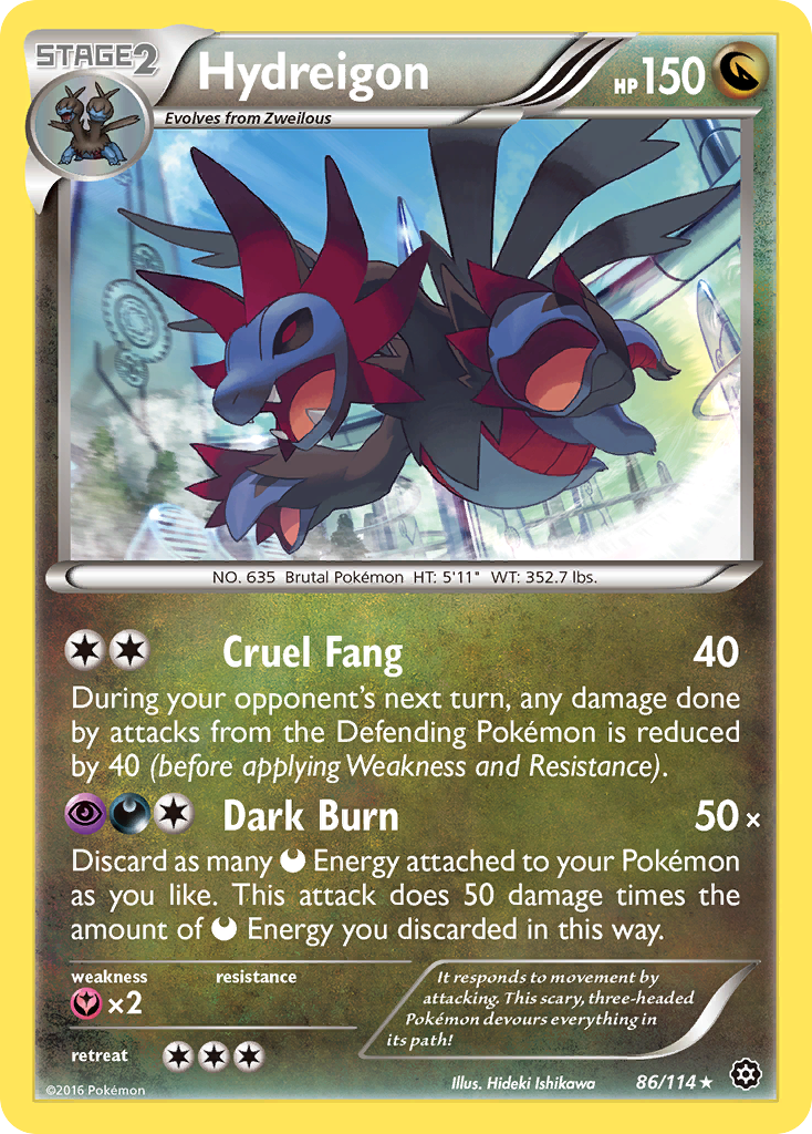 Hydreigon (86/114) [XY: Steam Siege] | Shuffle n Cut Hobbies & Games