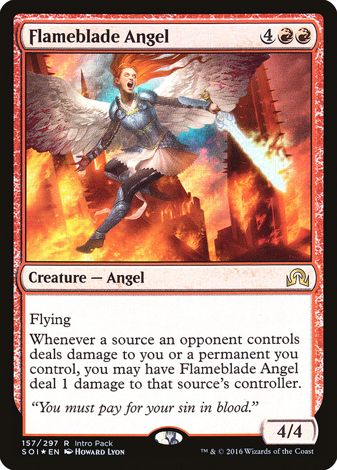 Flameblade Angel (Intro Pack) [Shadows over Innistrad Promos] | Shuffle n Cut Hobbies & Games